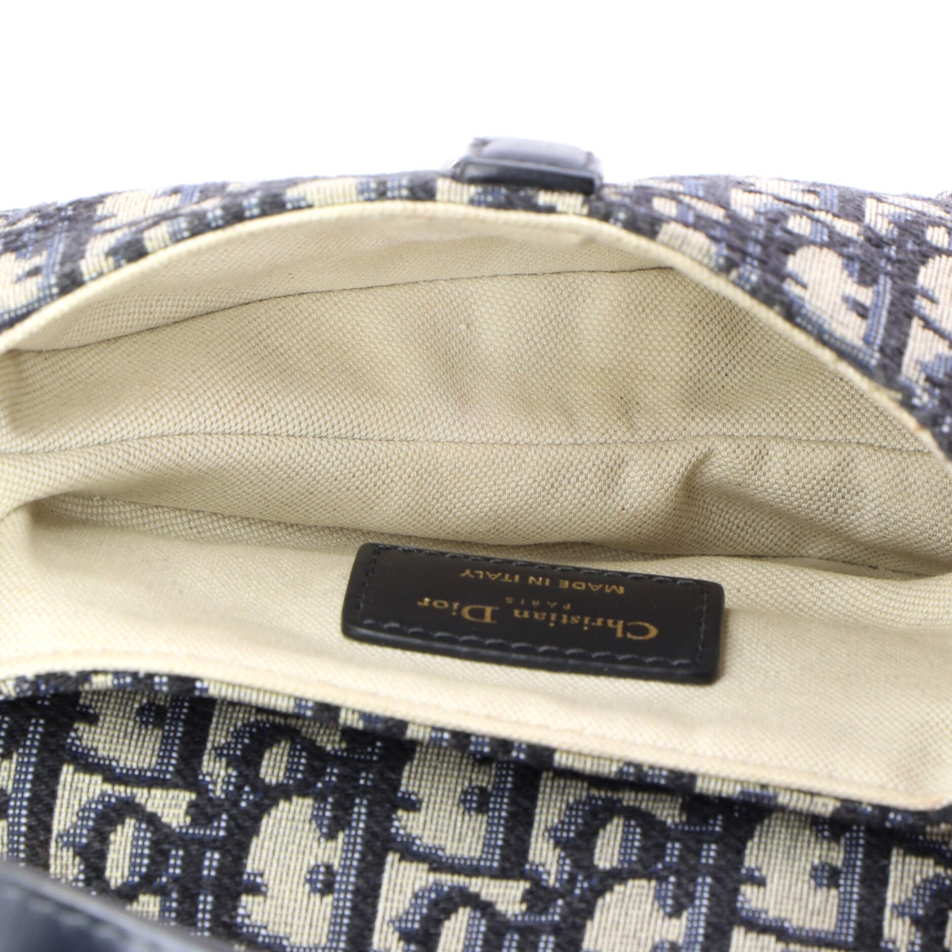 Saddle Handbag Oblique Canvas Mini