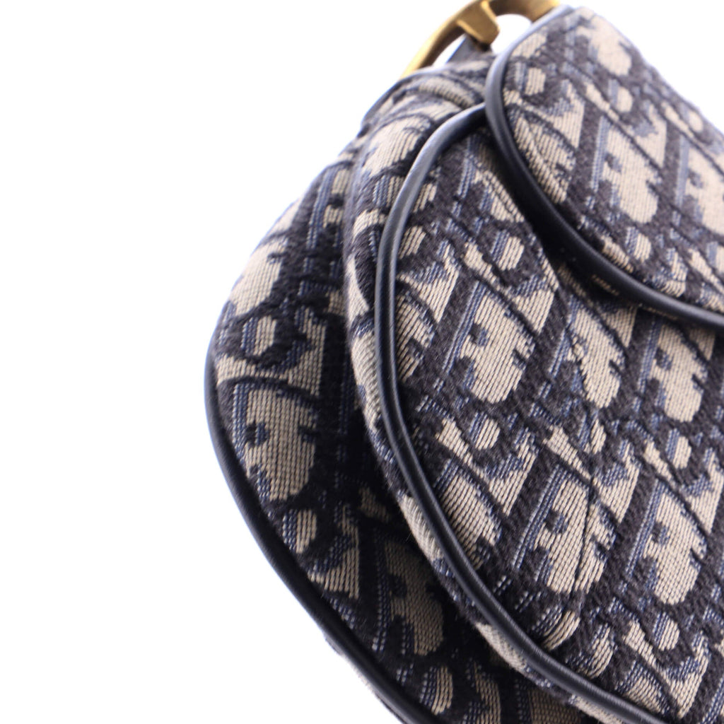 Saddle Handbag Oblique Canvas Mini