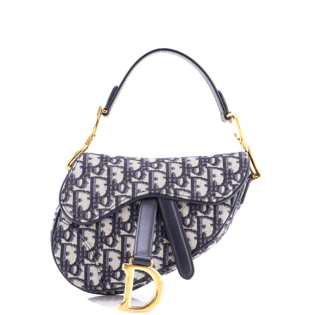 Saddle Handbag Oblique Canvas Mini