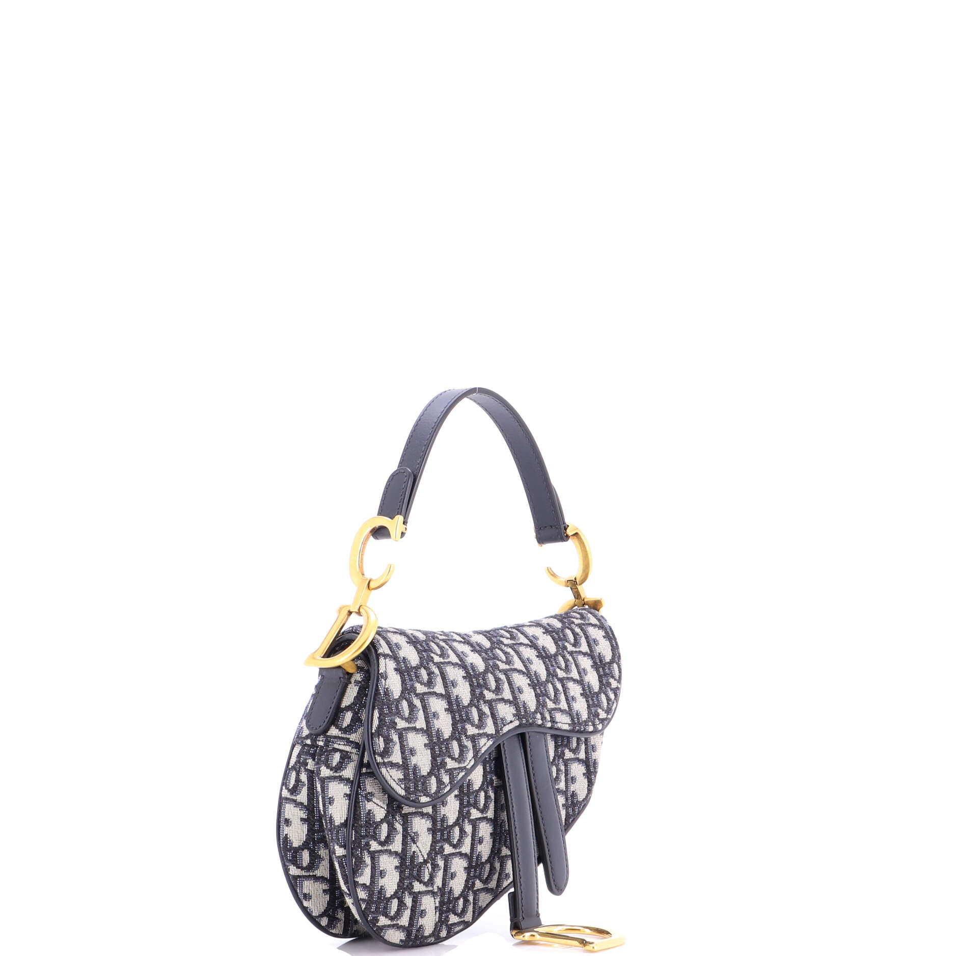 Saddle Handbag Oblique Canvas Mini