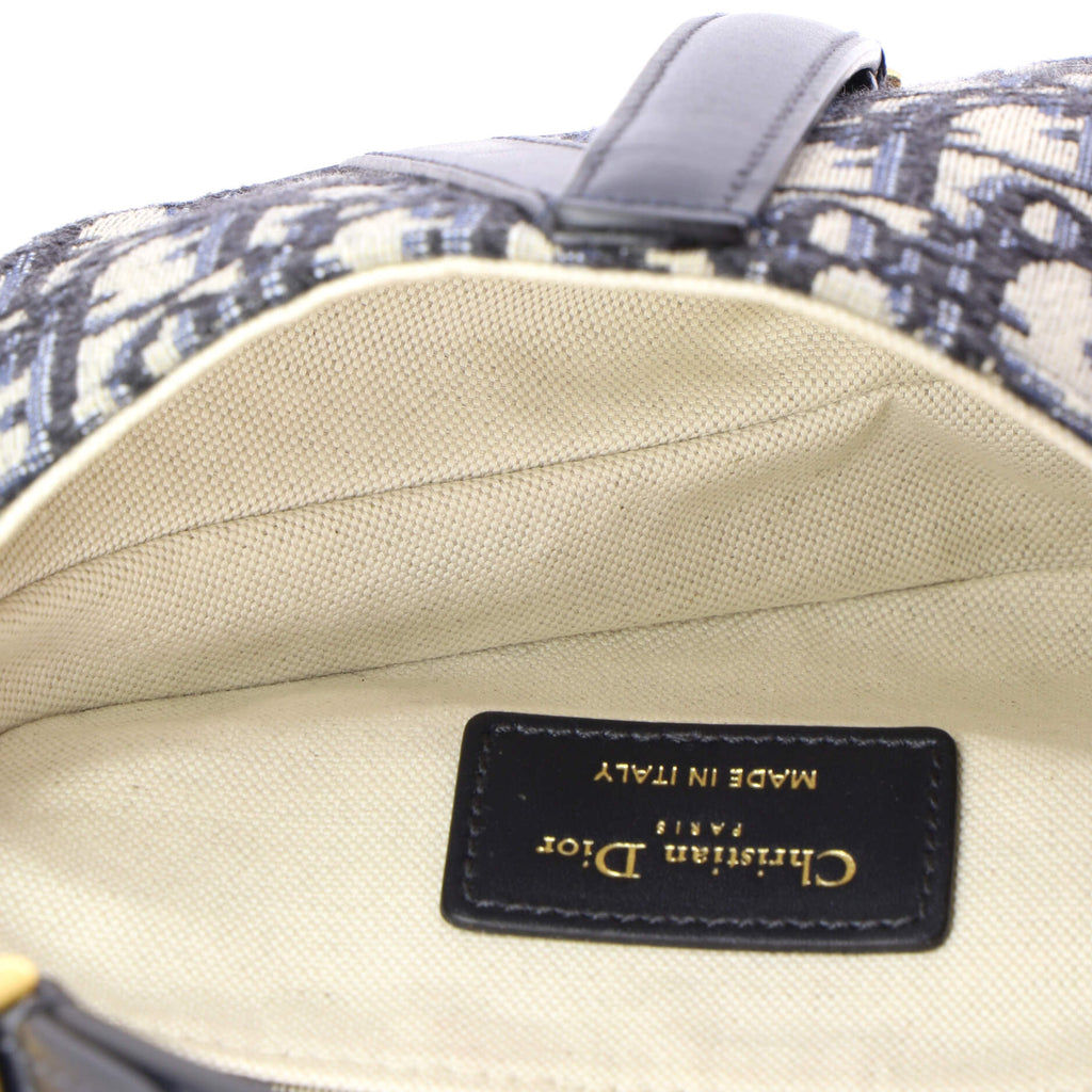 Saddle Handbag Oblique Canvas Mini
