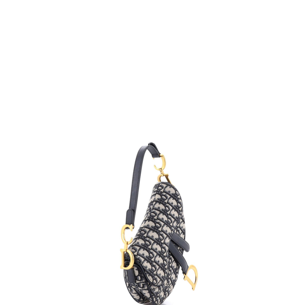 Saddle Handbag Oblique Canvas Mini