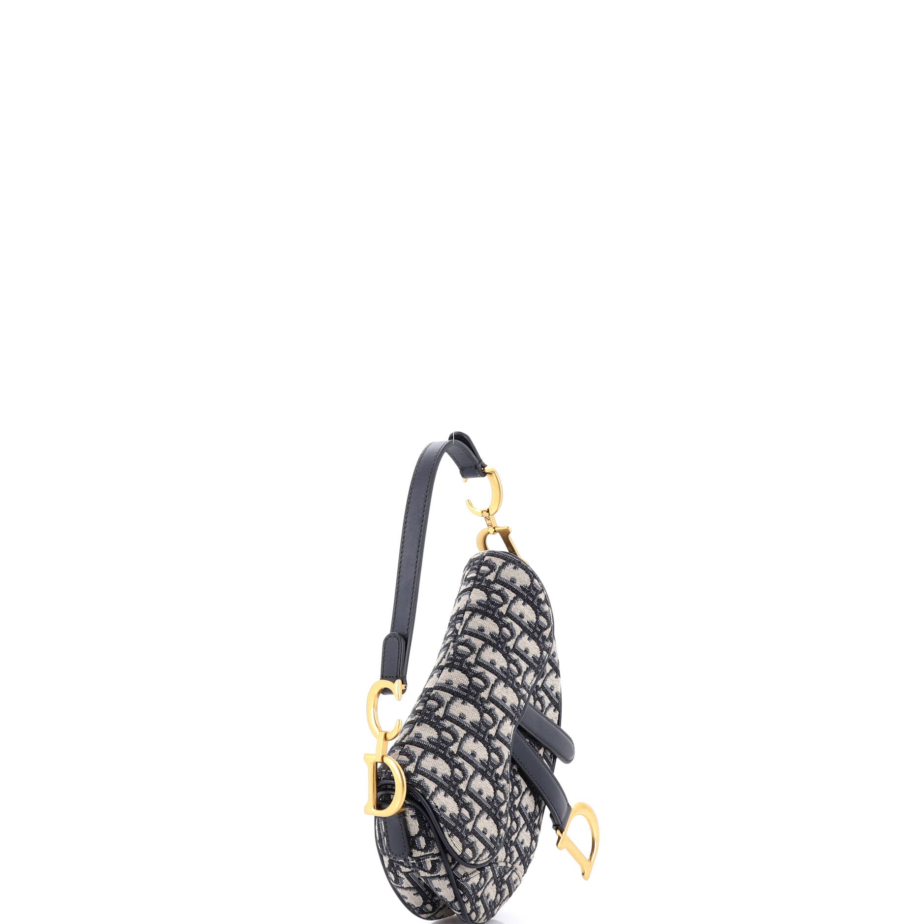 Saddle Handbag Oblique Canvas Mini