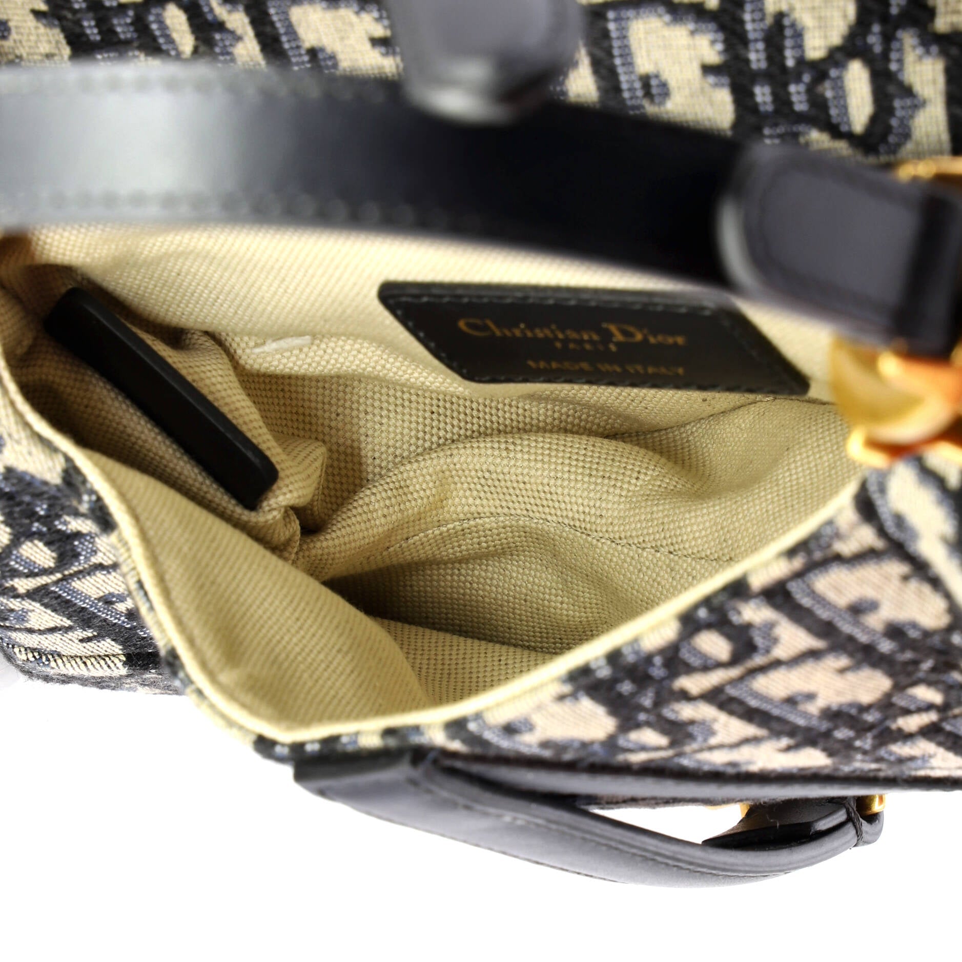 Saddle Handbag Oblique Canvas Mini