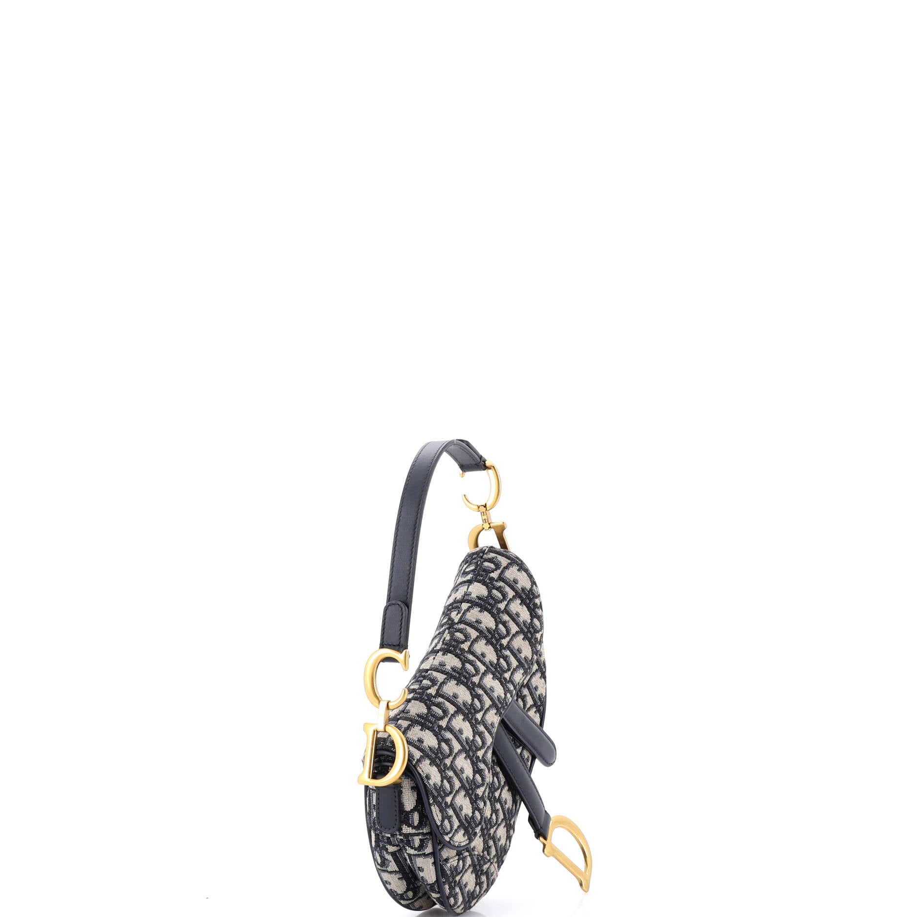 Saddle Handbag Oblique Canvas Mini