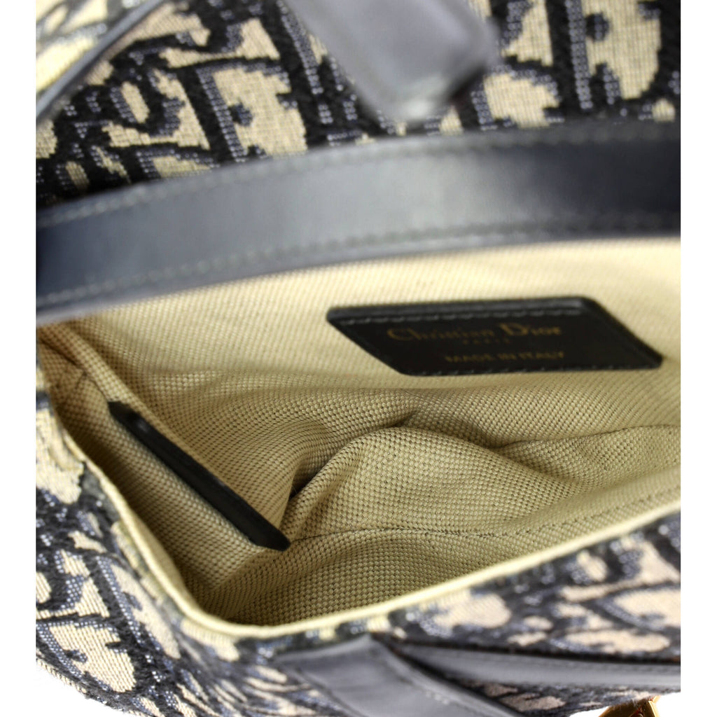 Saddle Handbag Oblique Canvas Mini