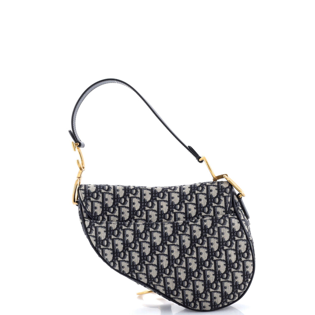 Saddle Handbag with Strap Oblique Canvas Medium
