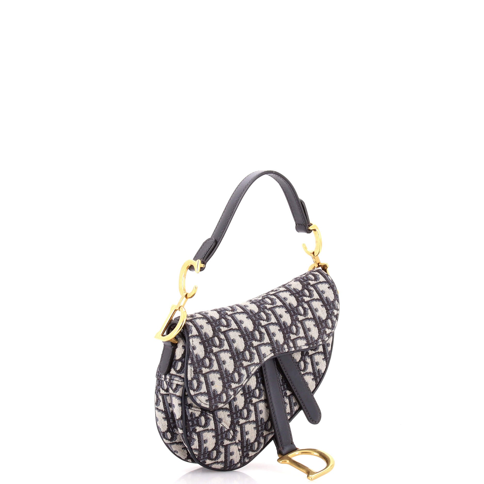 Saddle Handbag Oblique Canvas Mini