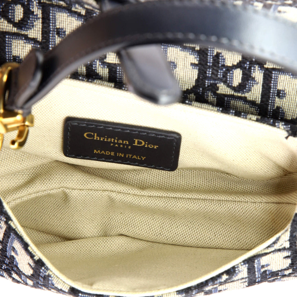 Saddle Handbag Oblique Canvas Mini