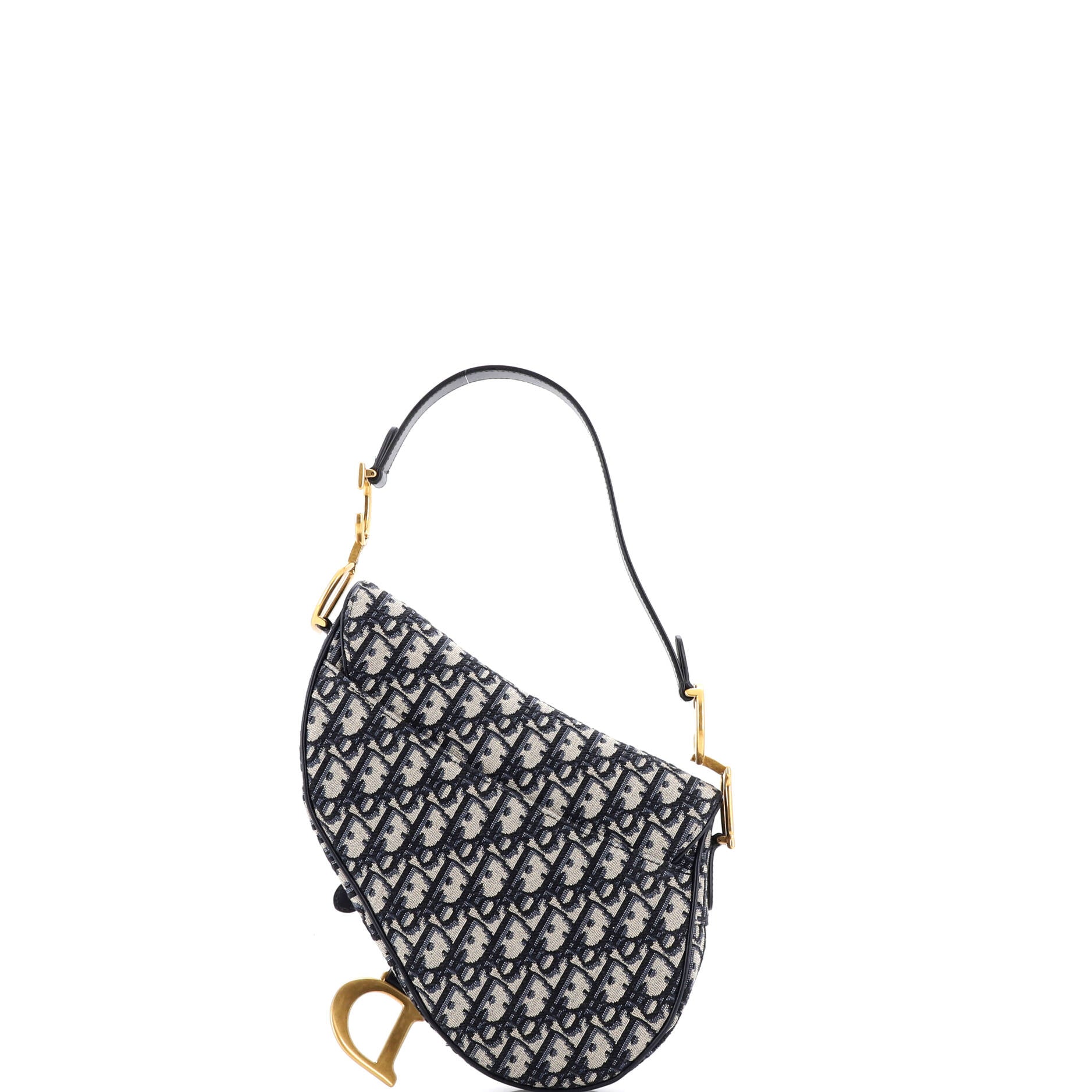 Saddle Handbag with Strap Oblique Canvas Medium