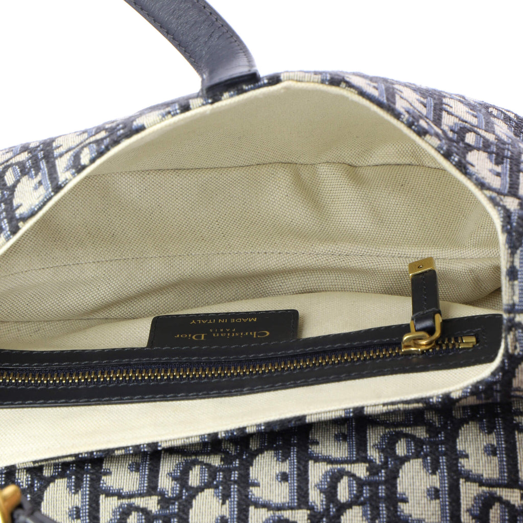 Saddle Handbag Oblique Canvas Medium