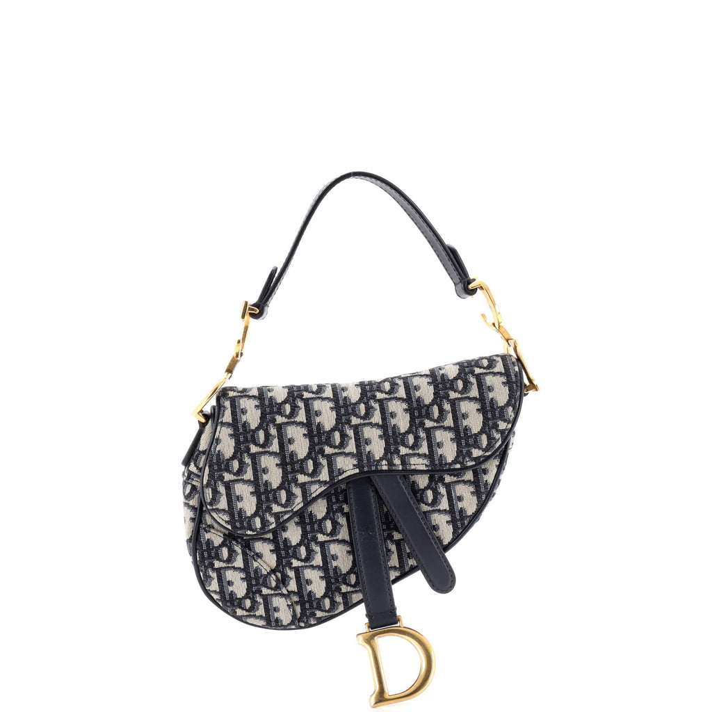 Saddle Handbag Oblique Canvas Mini