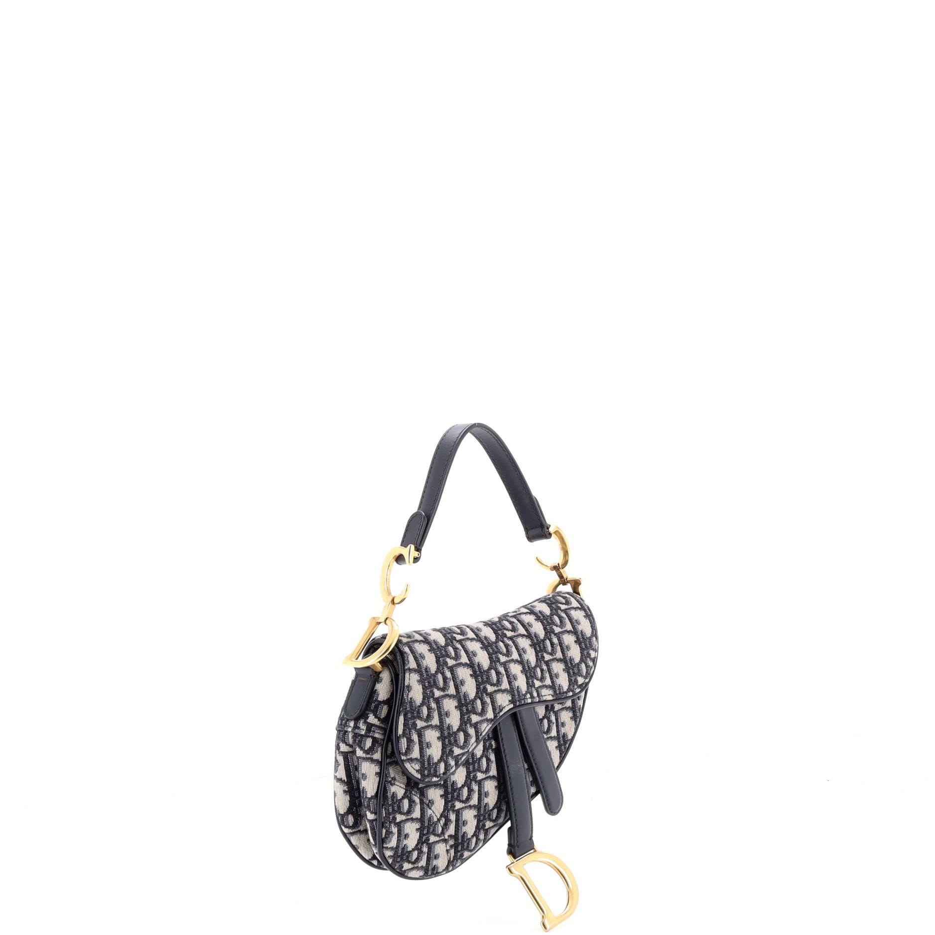 Saddle Handbag Oblique Canvas Mini