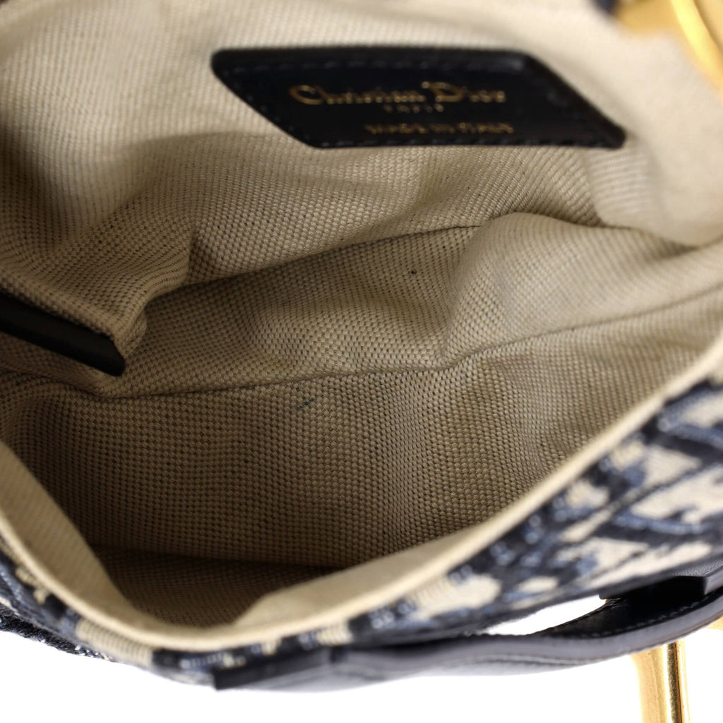 Saddle Handbag Oblique Canvas Mini