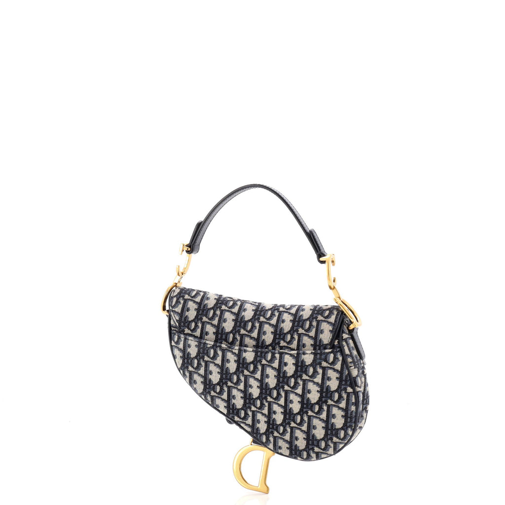 Saddle Handbag Oblique Canvas Mini