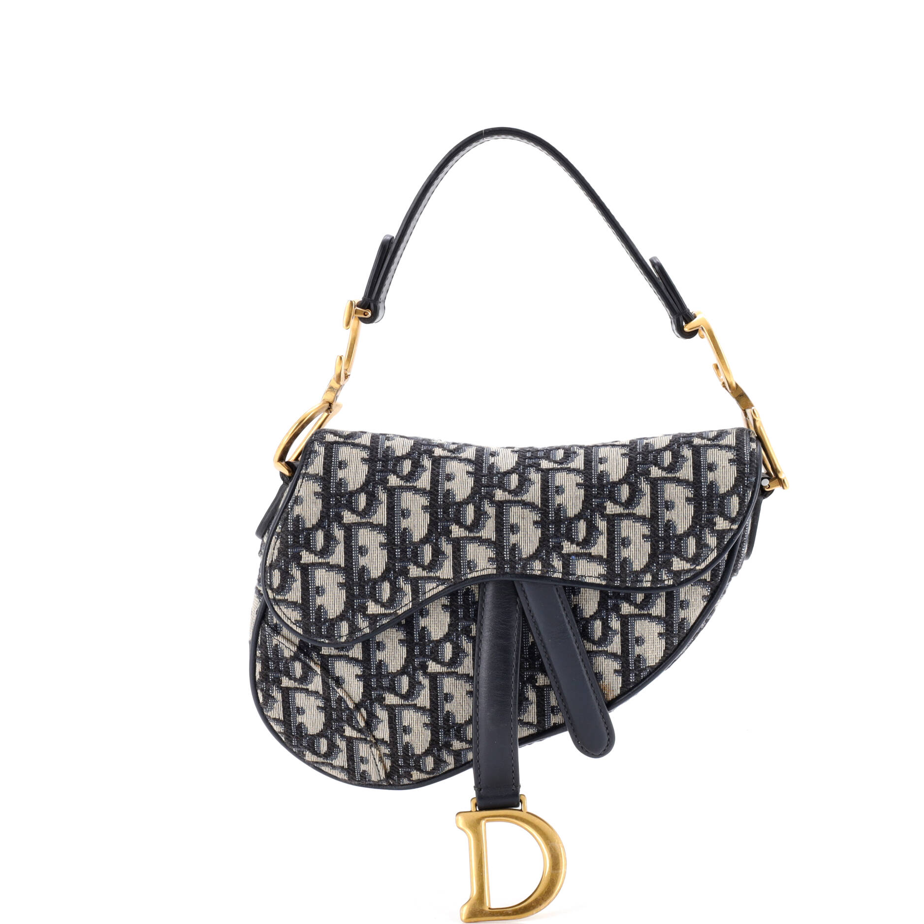 Saddle Handbag Oblique Canvas Mini