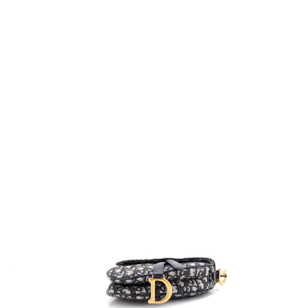 Saddle Handbag Oblique Canvas Mini
