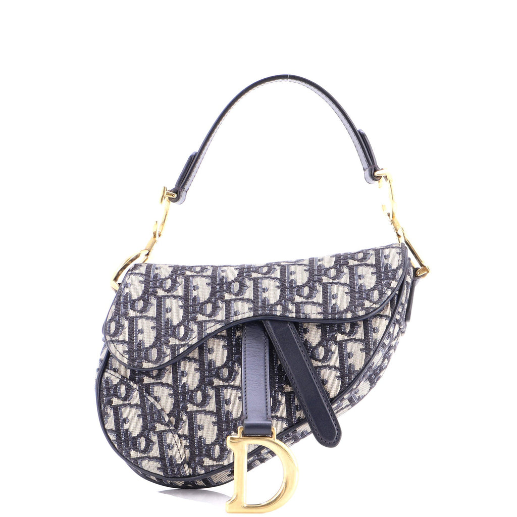 Saddle Handbag Oblique Canvas Mini