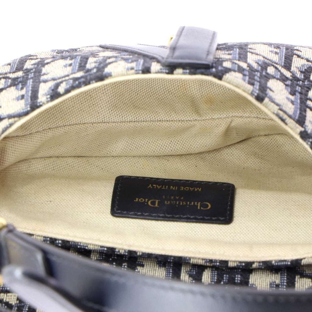 Saddle Handbag Oblique Canvas Mini
