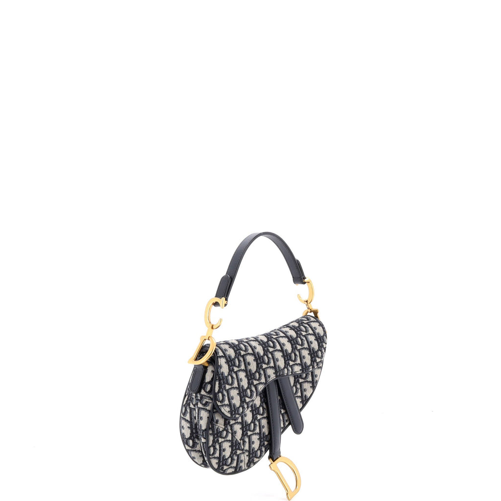 Saddle Handbag Oblique Canvas Mini