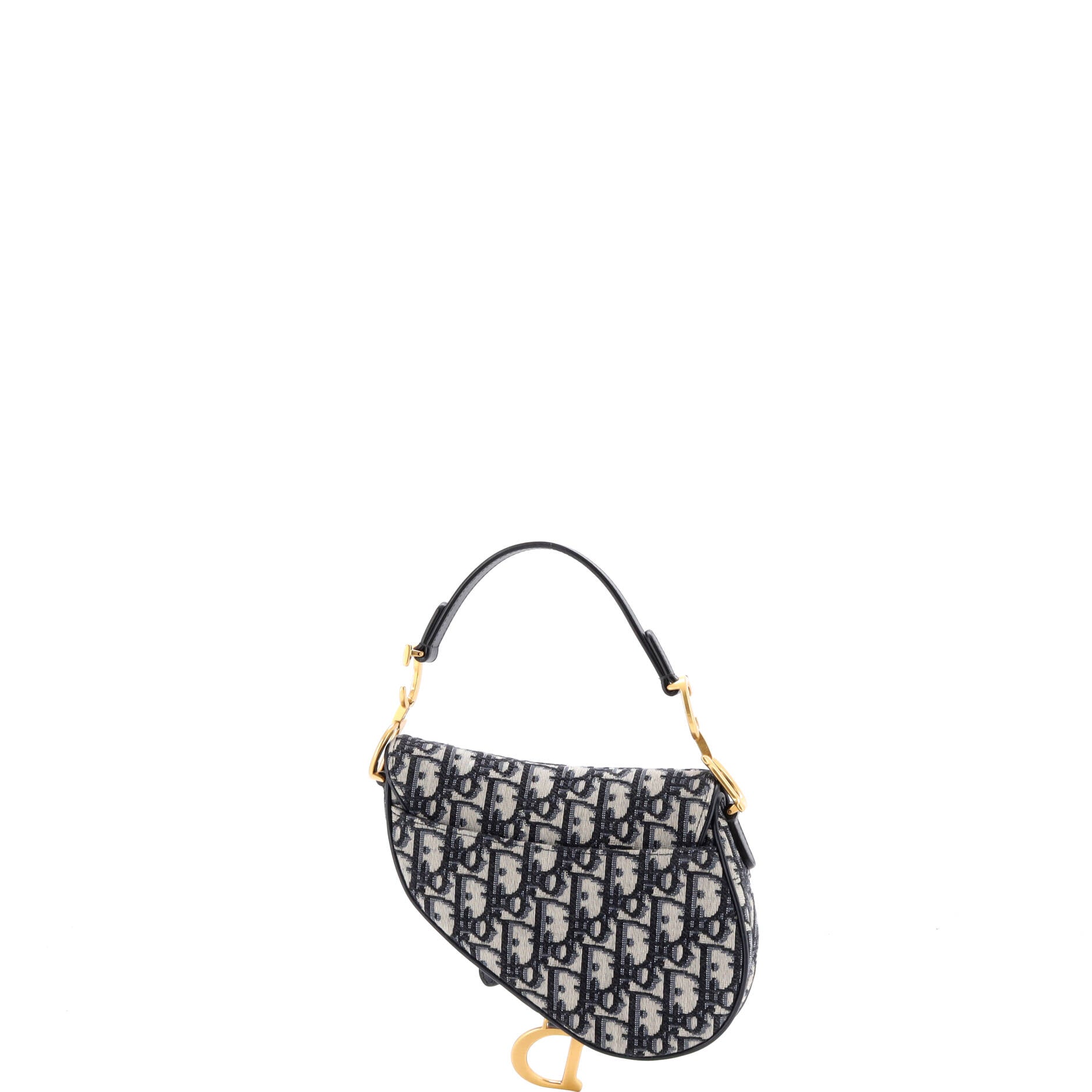 Saddle Handbag Oblique Canvas Mini