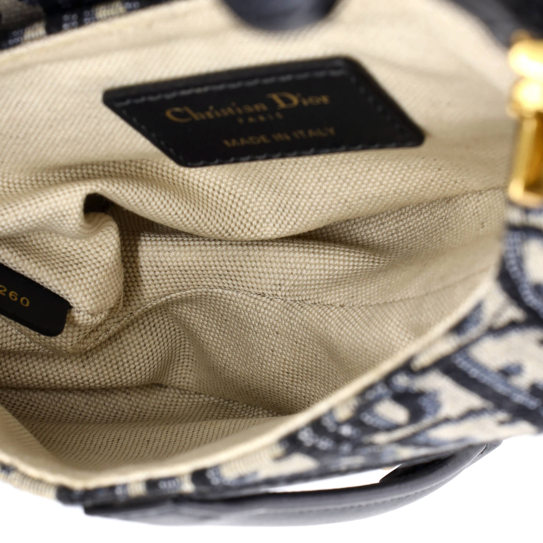Saddle Handbag Oblique Canvas Mini