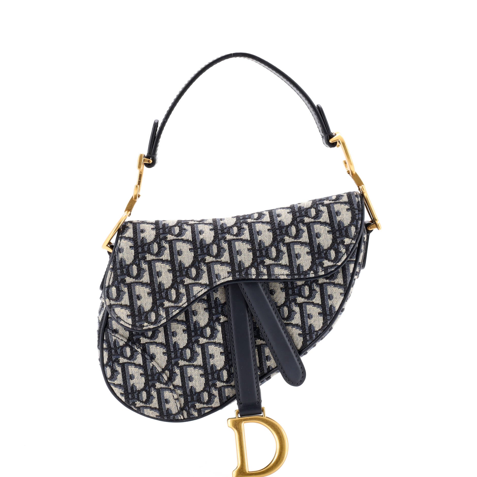 Saddle Handbag Oblique Canvas Mini