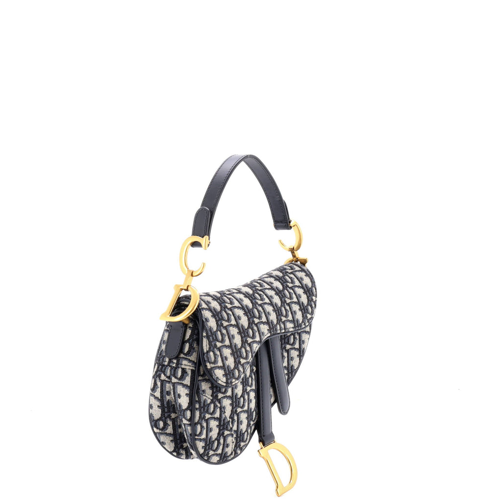 Saddle Handbag Oblique Canvas Mini