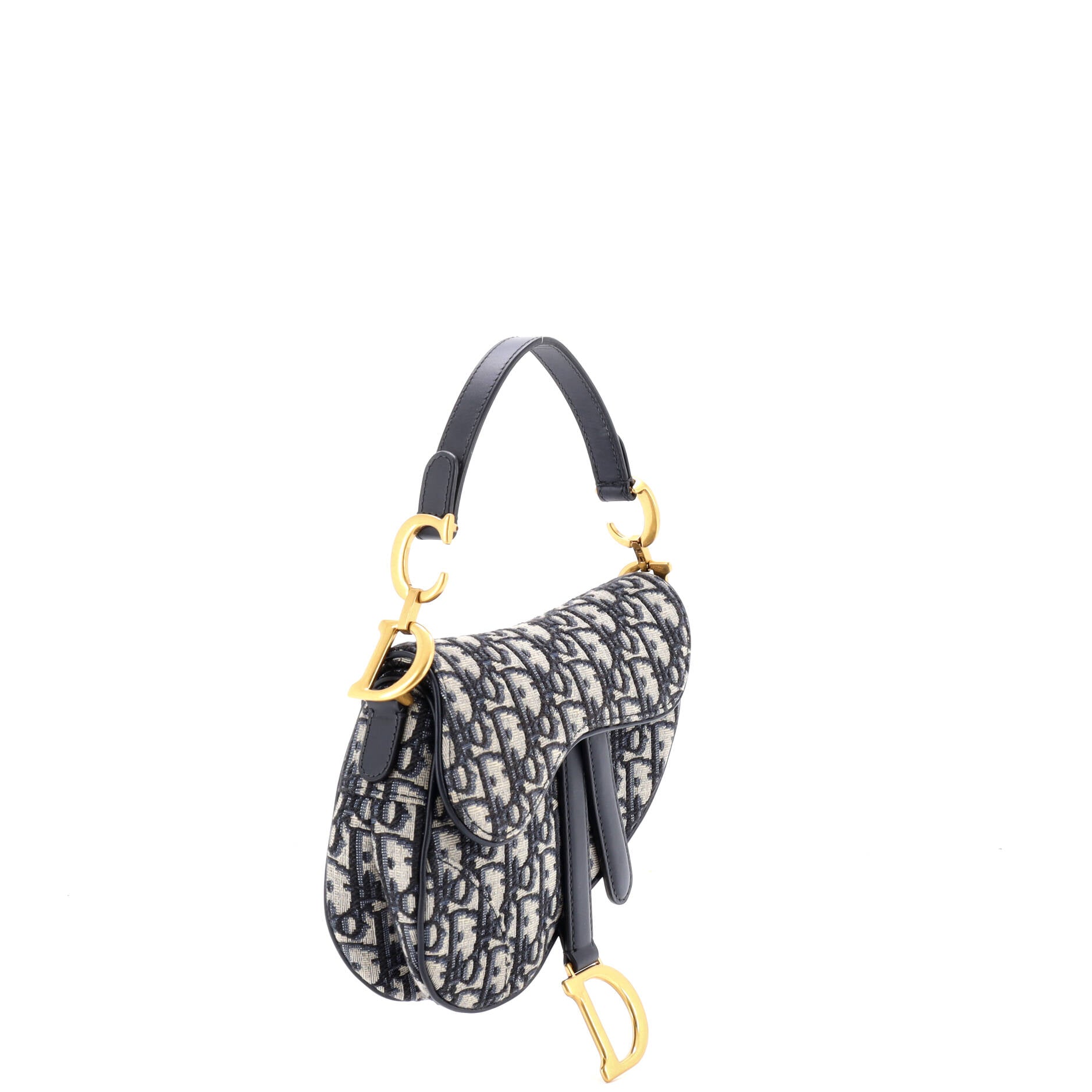 Saddle Handbag Oblique Canvas Mini