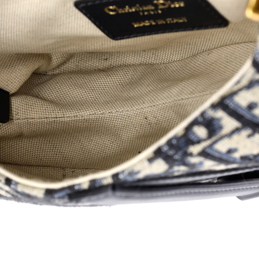Saddle Handbag Oblique Canvas Mini