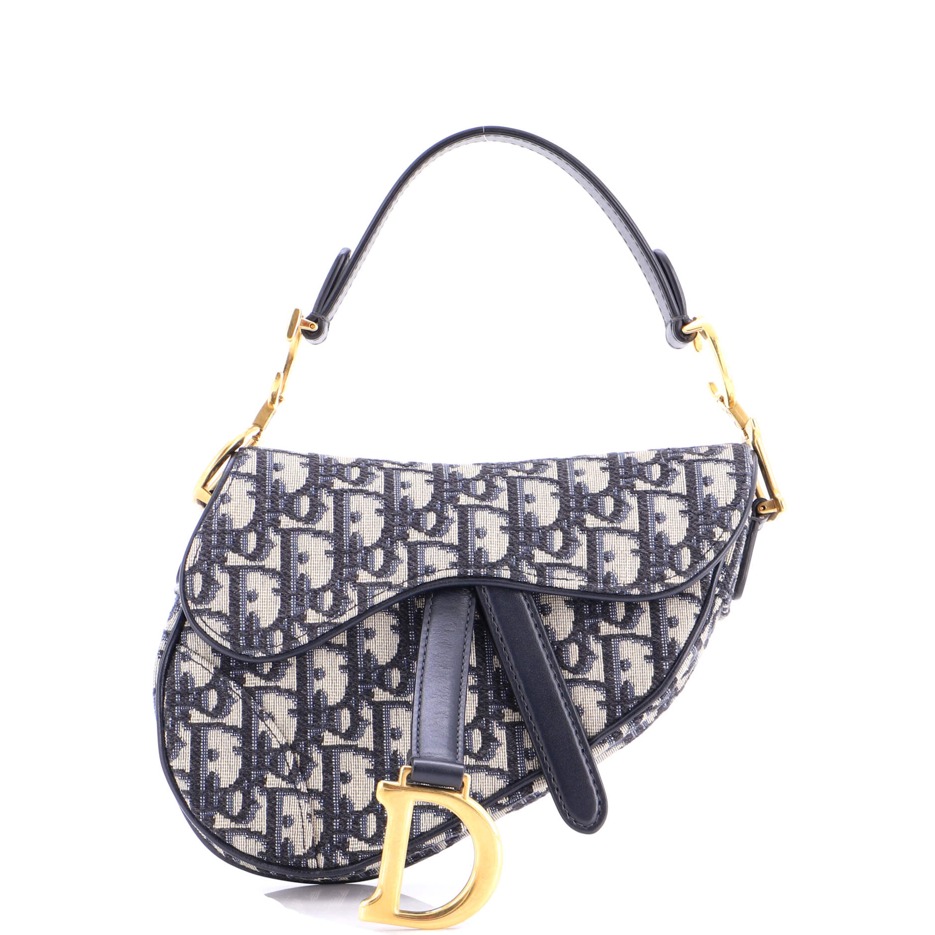 Saddle Handbag Oblique Canvas Mini