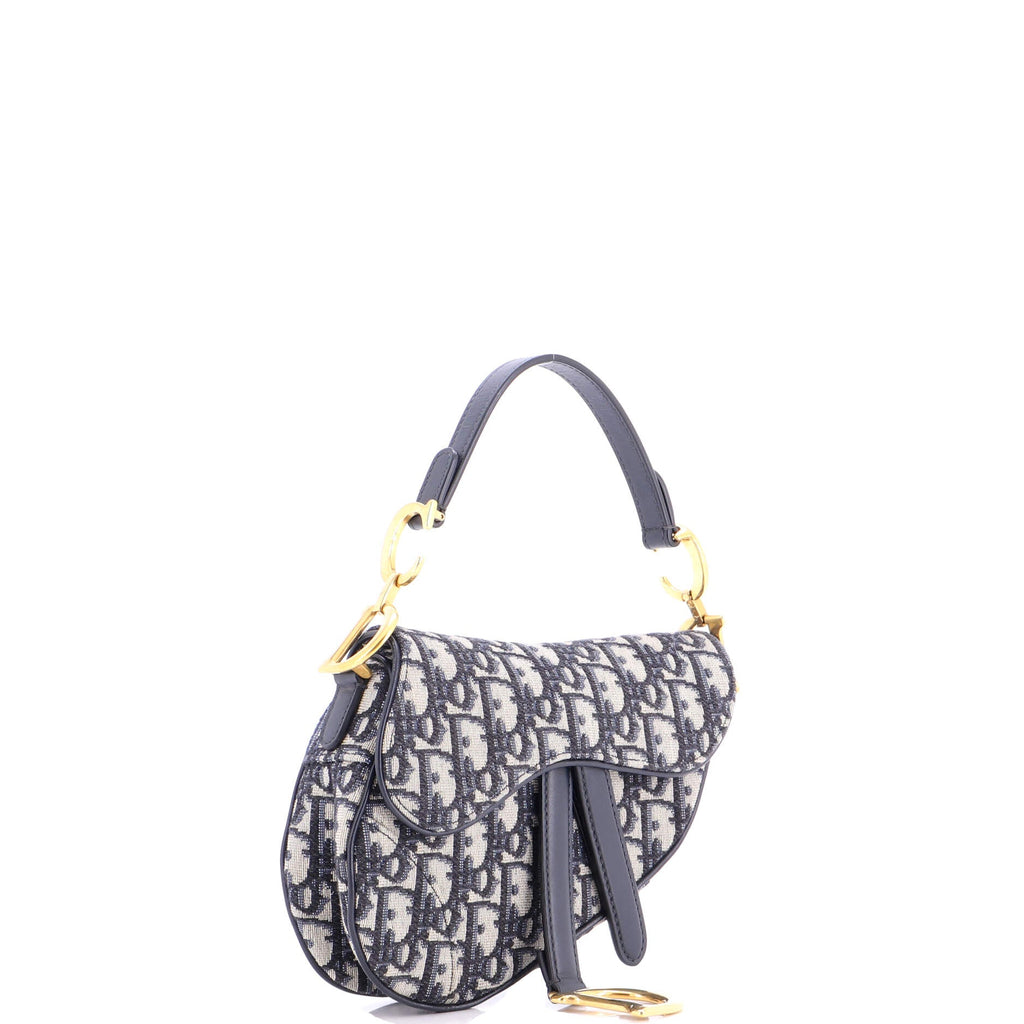 Saddle Handbag Oblique Canvas Mini