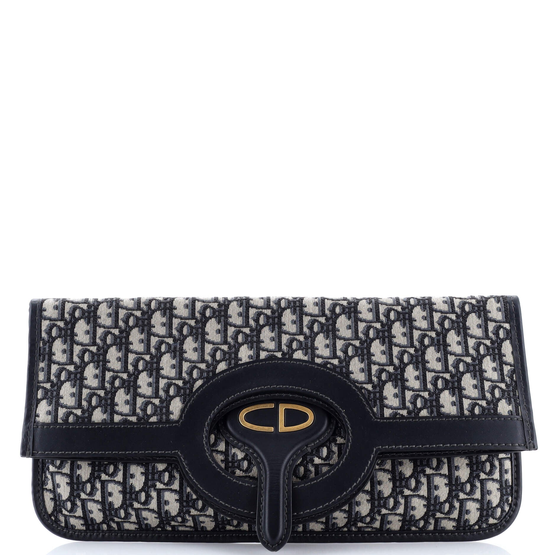 Fold Over Clutch Oblique Canvas