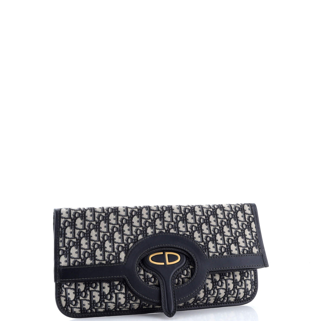 Fold Over Clutch Oblique Canvas