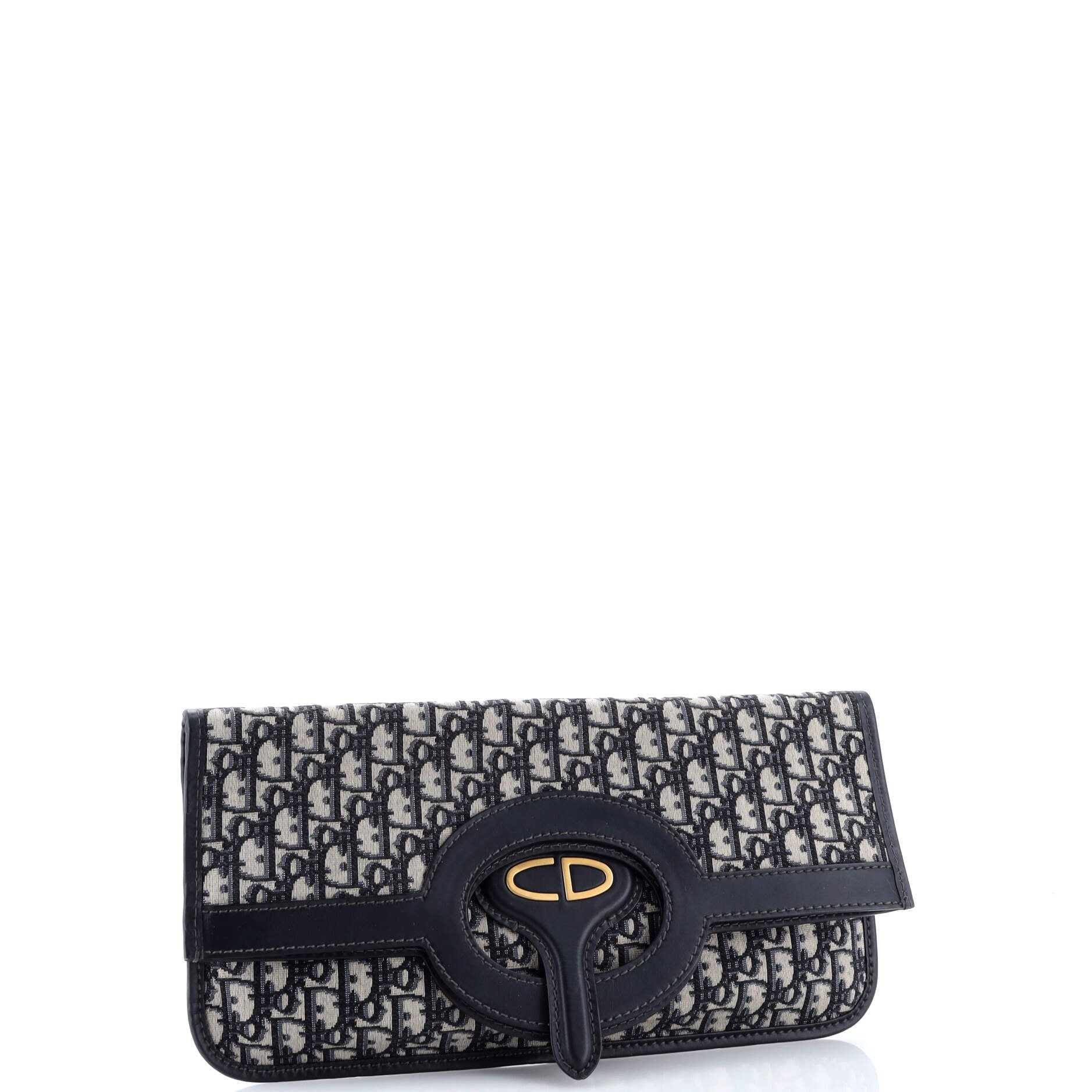 Fold Over Clutch Oblique Canvas