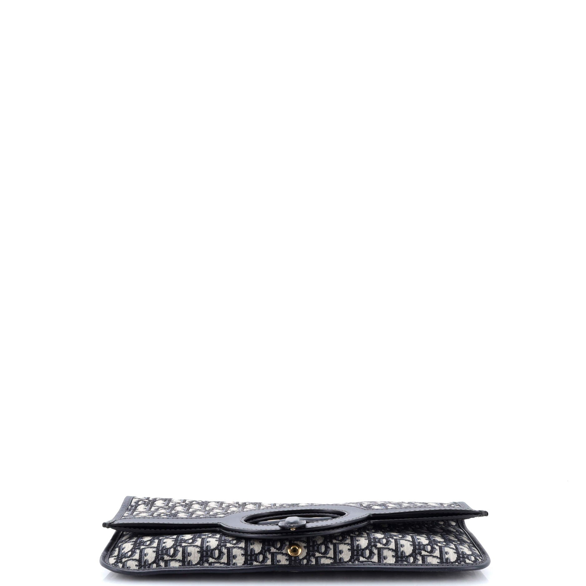 Fold Over Clutch Oblique Canvas