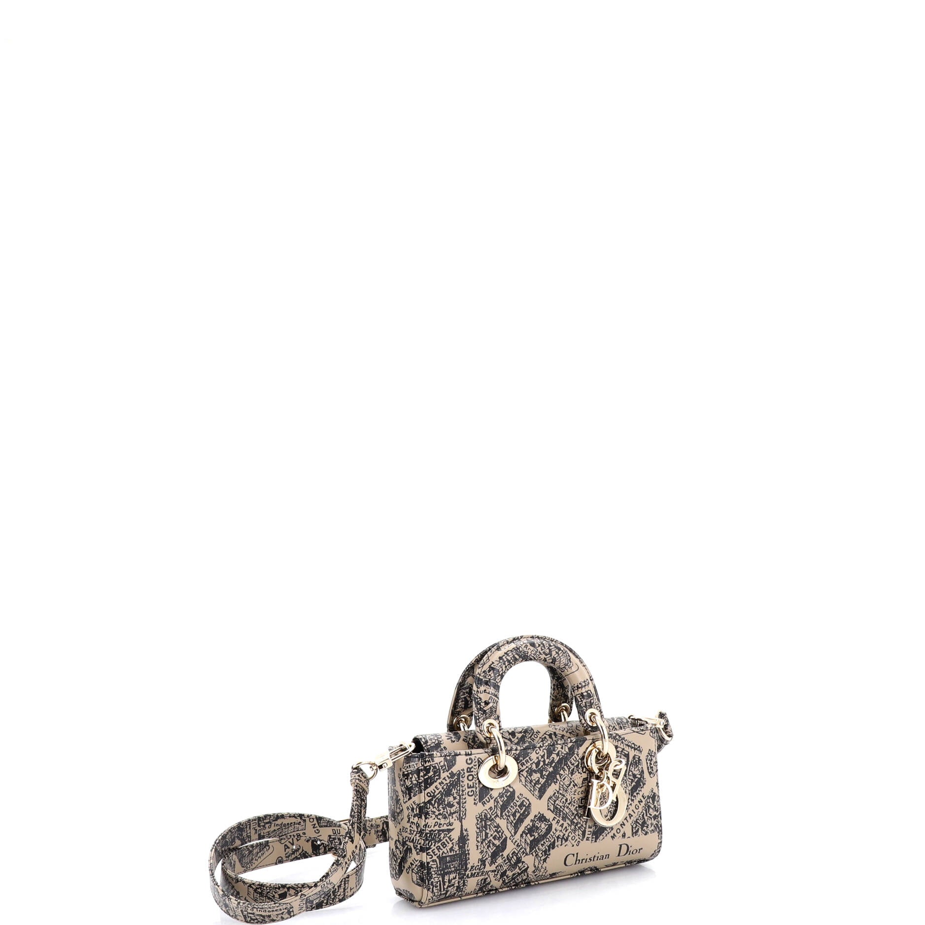 Lady D-Joy Bag Printed Leather Small