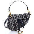 Saddle Handbag with Strap Oblique Canvas Medium
