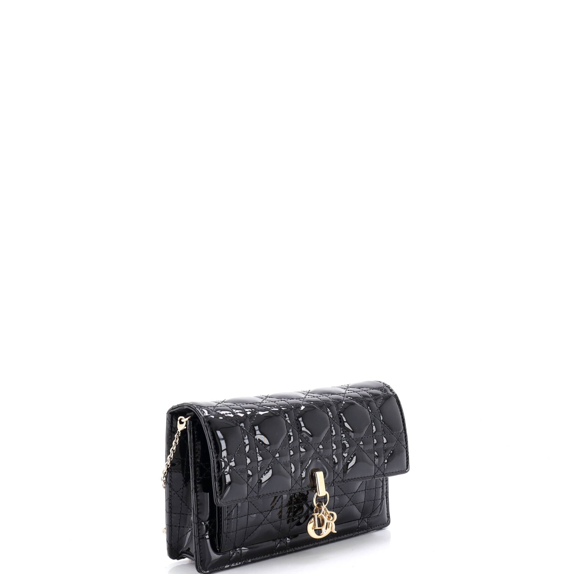 Miss Dior Charms Chain Pouch Cannage Quilt Patent