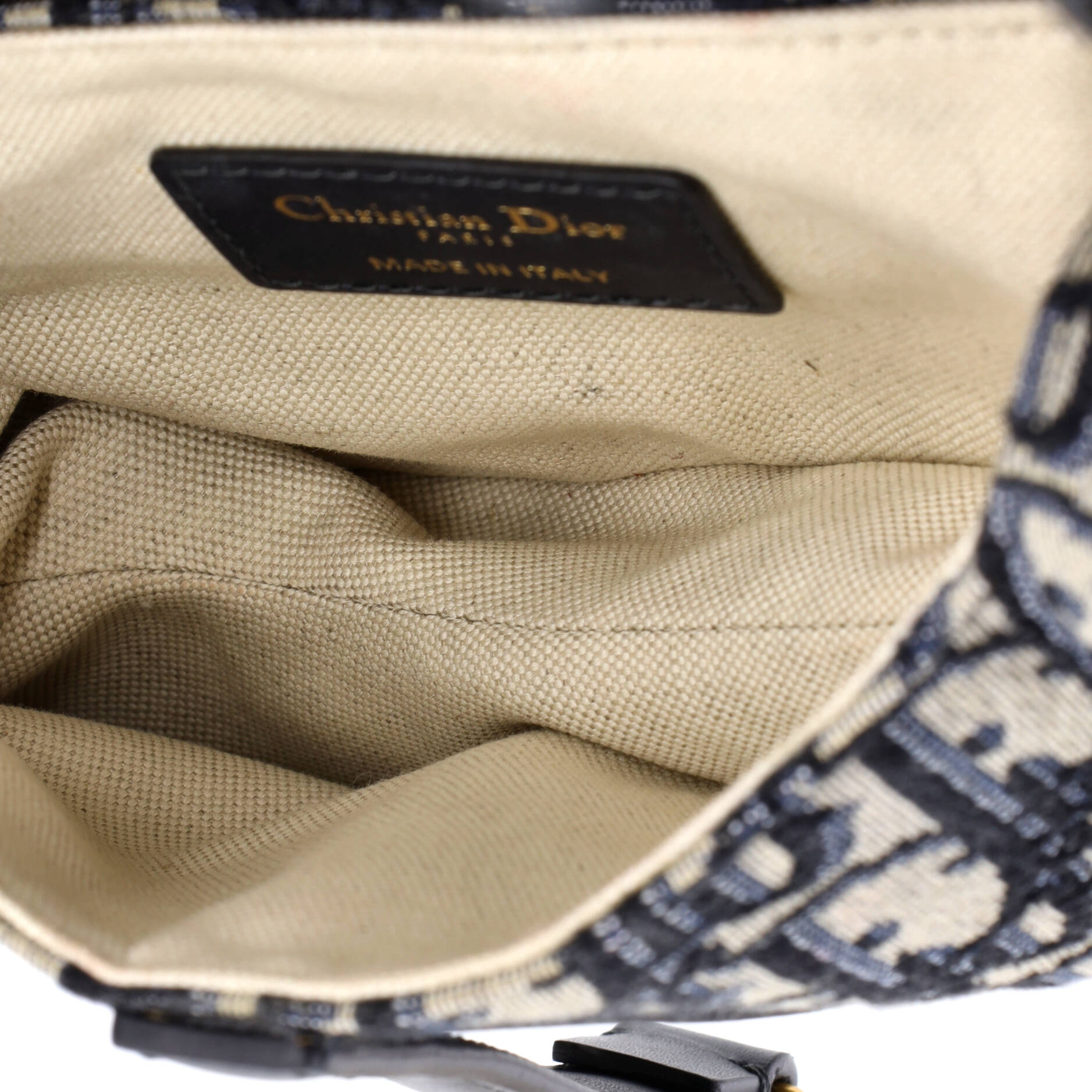 Saddle Handbag Oblique Canvas Mini