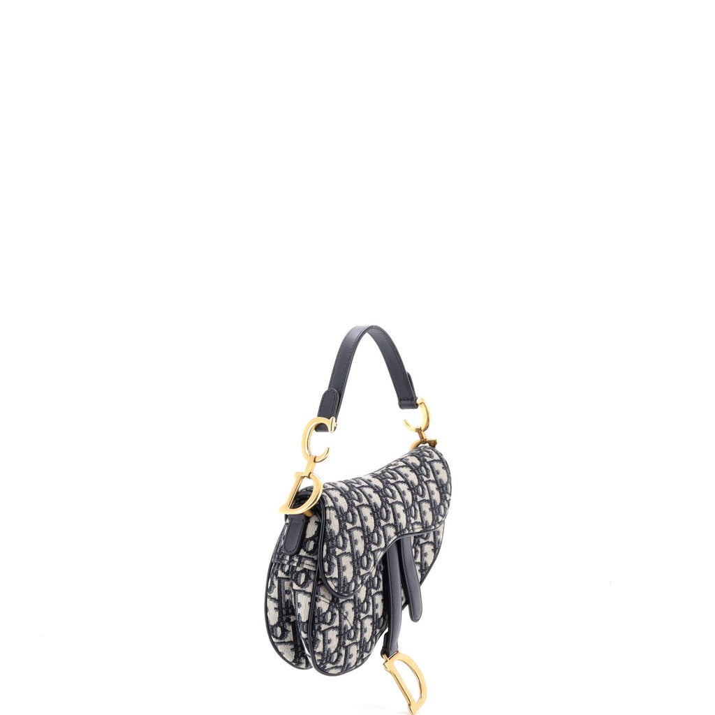 Saddle Handbag Oblique Canvas Mini