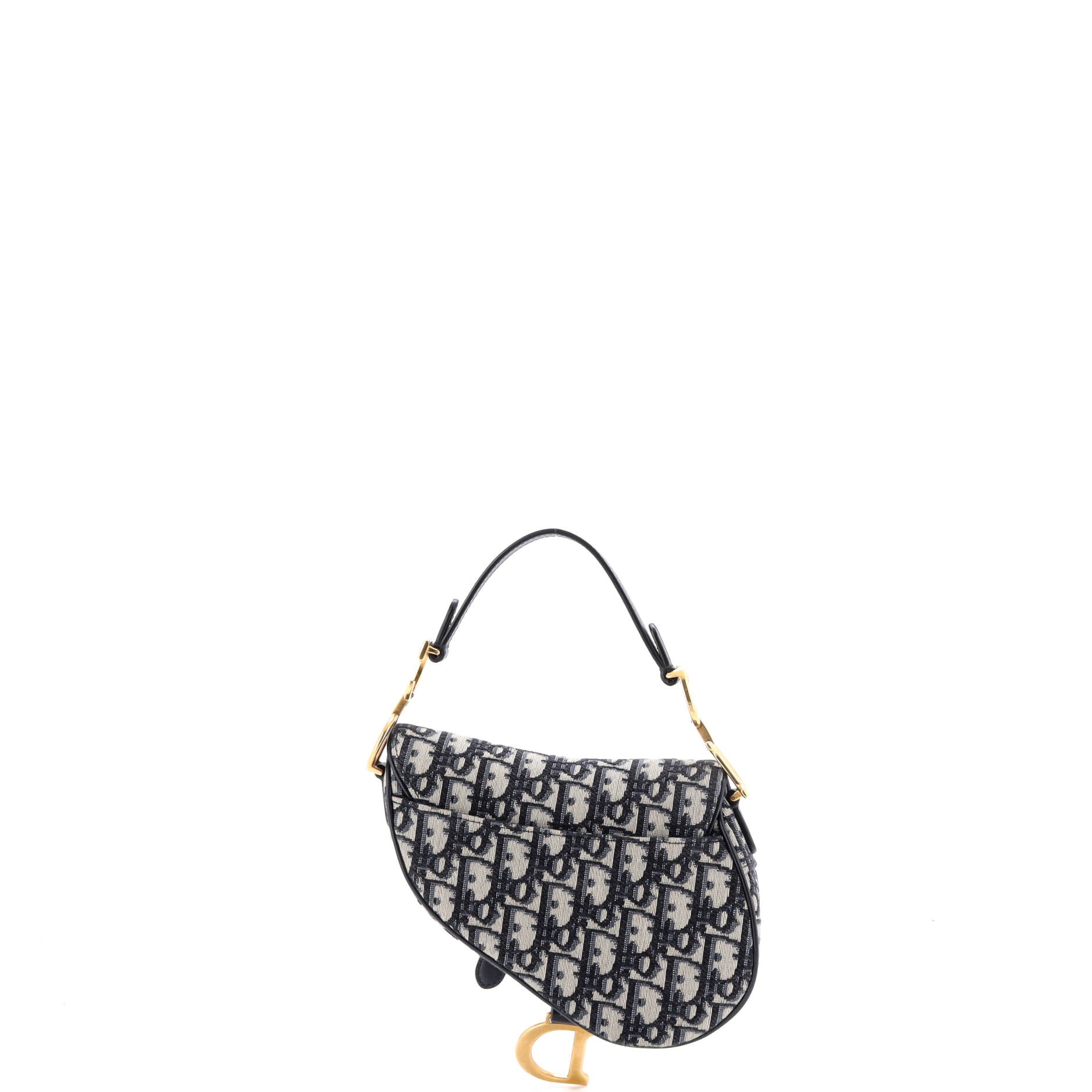 Saddle Handbag Oblique Canvas Mini