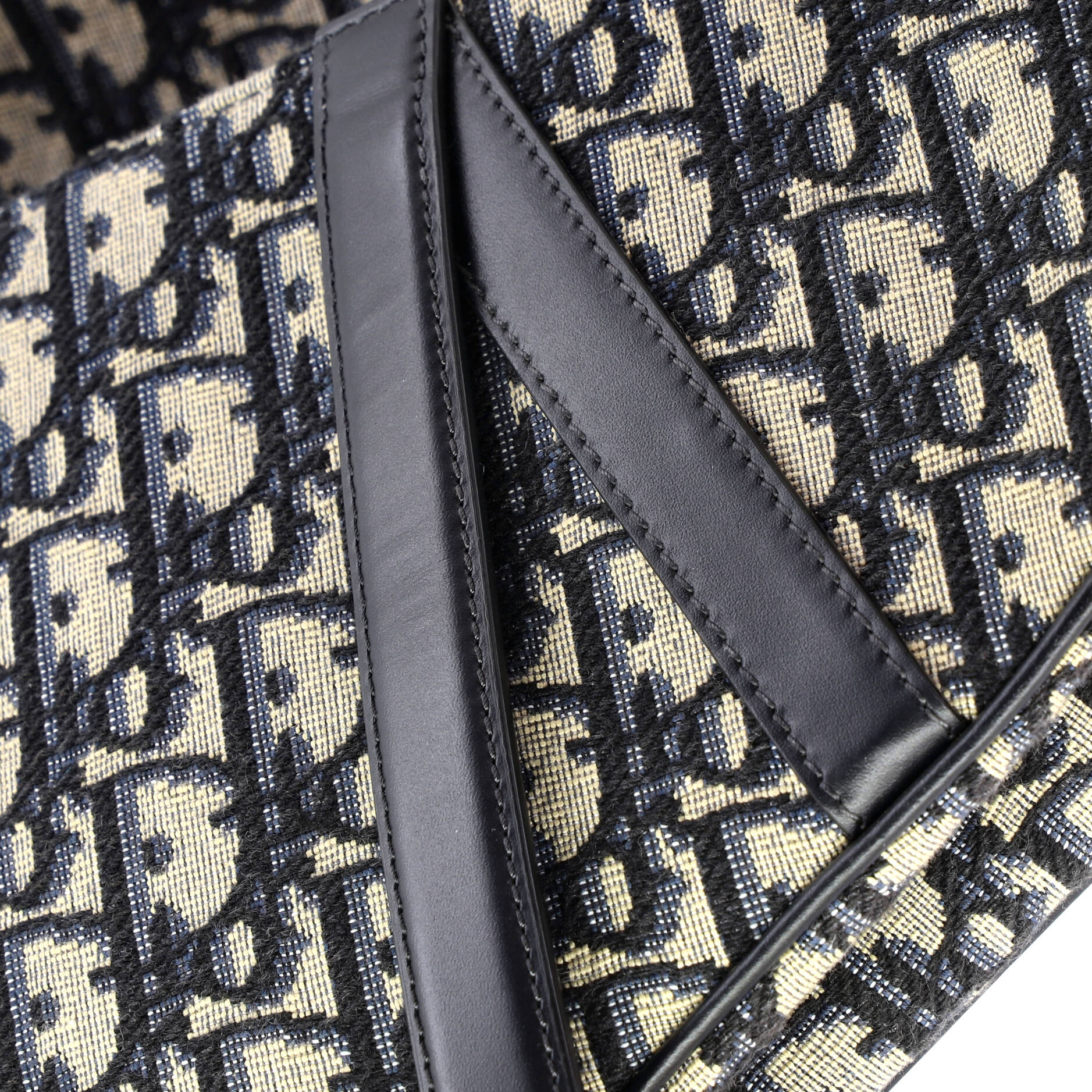 Saddle Handbag with Strap Oblique Canvas Medium