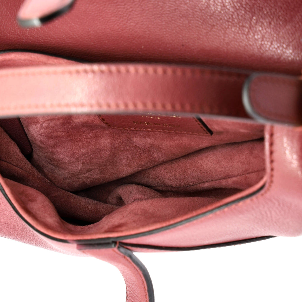 Saddle Handbag Leather Mini