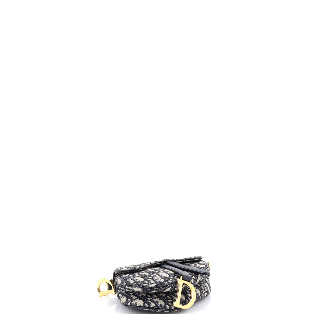 Saddle Handbag Oblique Canvas Mini
