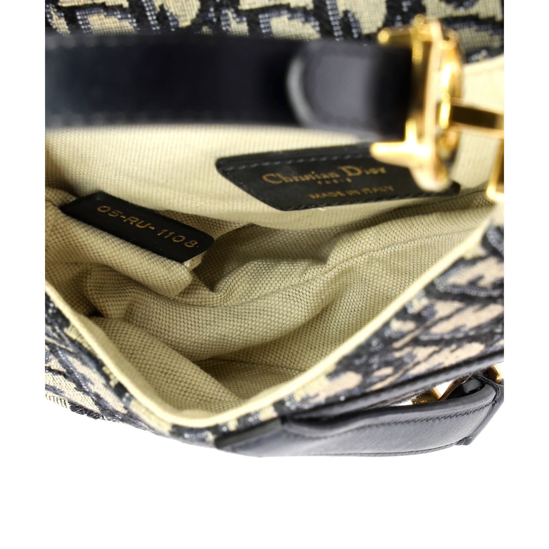 Saddle Handbag Oblique Canvas Mini