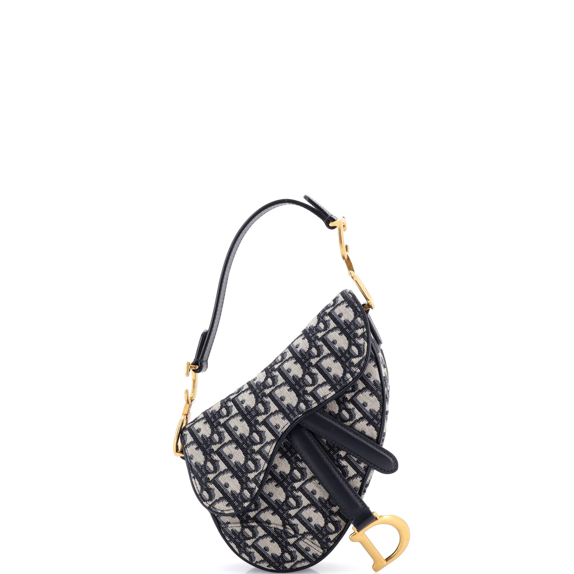 Saddle Handbag Oblique Canvas Mini