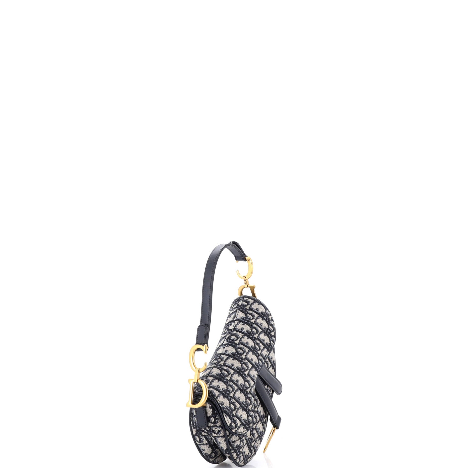 Saddle Handbag Oblique Canvas Mini