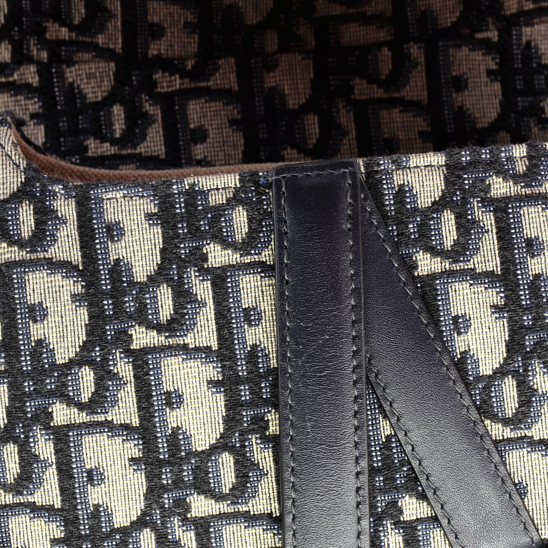Saddle Handbag Oblique Canvas Mini