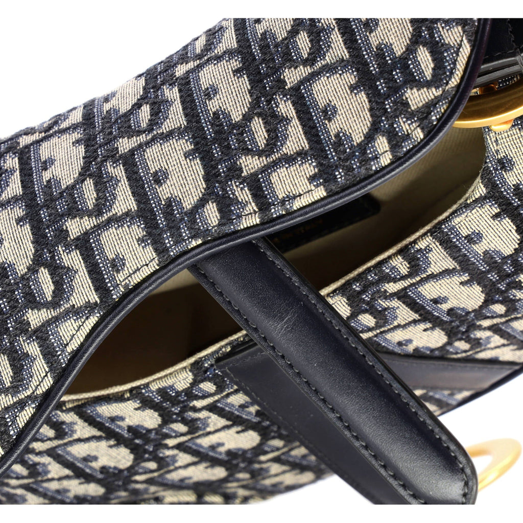 Saddle Handbag Oblique Canvas Mini